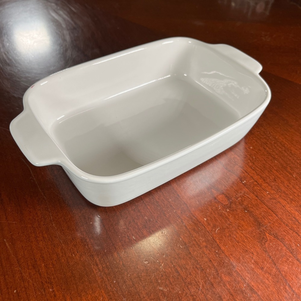 Threshold White Stoneware Rectangular Baking Dish Casserole Pan Portugal 8x5.75